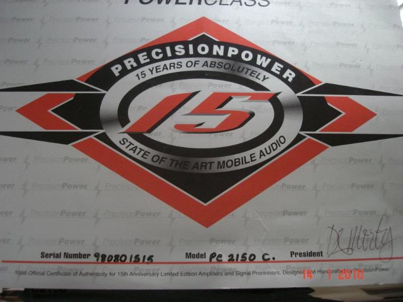 Precision Power 15th Anniversary Limited Edition Amps (PC2350/PC2150